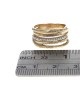 I. Reiss Gallery 5 Row Diamond HAmmered Band